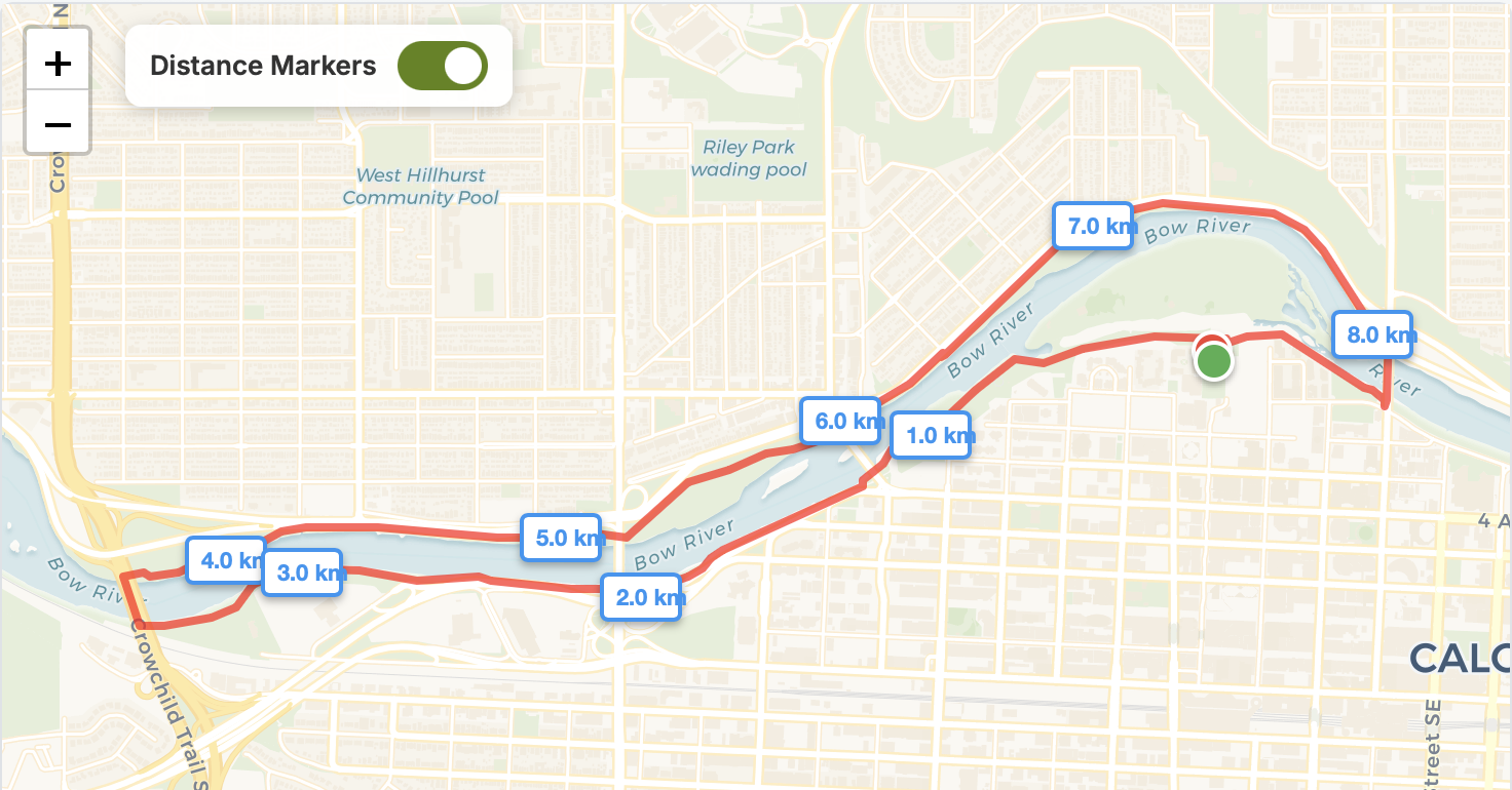 Downtown YMCA Bridges Running Route