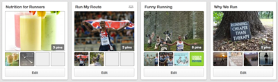 Run My Route Pinterest Boards