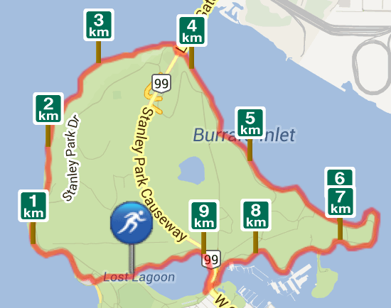 Run My Route - Stanley Park Run