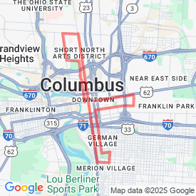Run My Route - Running Map 10 mile Columbus Marathon 