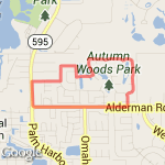 Autumn Woods Alt US19 Loop route map