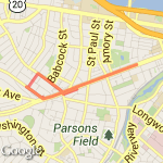 Coolidge Corner Loop route map