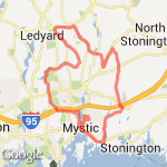 Mystic-Ledyard-Stonington route map