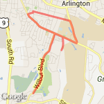 Wilbur and College route map