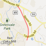 Golds-Old Manchester Rd route map