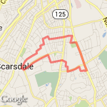 Five miler for Running Group route map