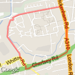 2.41k Chudleigh run route map