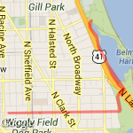 3 mile Lake-North route map