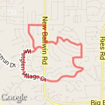 Ballwin #1 route map