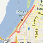 South riverfront route map