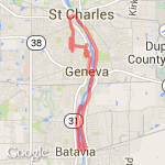 12 Mile River Run route map