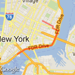 Brooklyn Bridge & Seaport route map