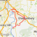 Glastonbury Run route map