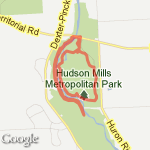Hudson Mills Outer Loop Plus Bike Extender route map
