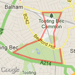 Tooting common route map