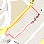 Santa Monica Stairs Loop route map