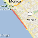 Santa Monica Sand Run route map