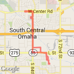 Bike w/ kids 84th route map