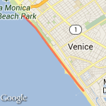 Santa monica/Venice route map