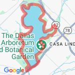 White Rock Lake Loop - Dallas, TX route map
