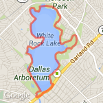 White Rock Lake Loop - Dallas, TX route map
