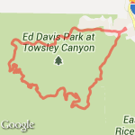 Towsley Canyon route map