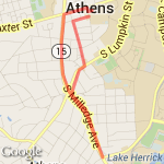 Brumby Running Club Meet 1 route map