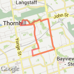 All The HIlls route map