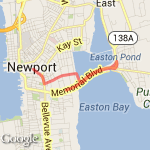 Three Mile Run to Wave Ave route map