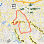 10 mile run route map