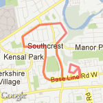 ridgewood cres route map
