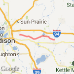 Glacial Drumlin Trail route map