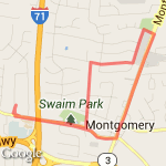 Cooper to Zig Zag to Montgomery and Cooper route map