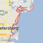 12 miles North shore route map