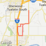 Work 7.5 mi route map