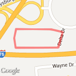 5.5 laps around work route map