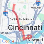 Reds Route  route map