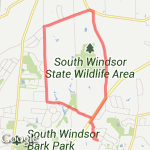 6.13 mile bike trail route map