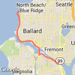 11 mile out and back route map