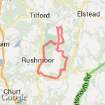 Hankley hills route map