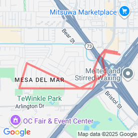 loop - 4.83 Km route in Costa Mesa