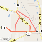 Race For TheTrails APPROX route map