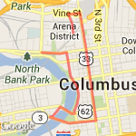 Hot Chocolate 5 K route map