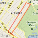 10K Prep - 8th Ave route map