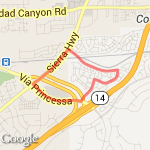 Recovery Run from 24 Hour Fitness route map