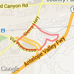 Recovery Run from 24 Hour Fitness route map