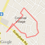 Three mile walk route map