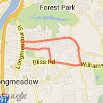 4 miles route map