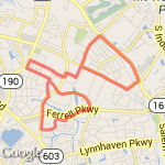 9.31 miles or 15k route map