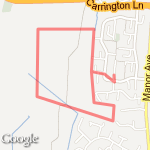 Back Field route map